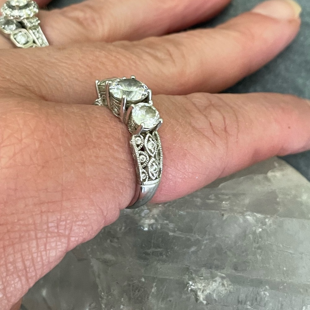 Tacori IV sterling silver trinity ring 7 - Picture 14 of 14